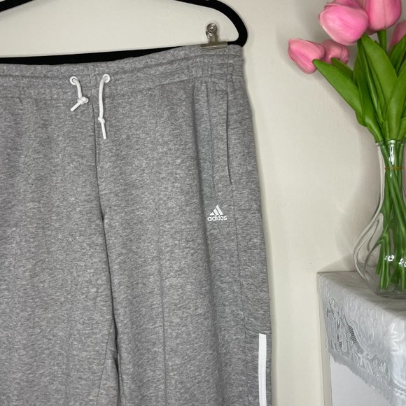 ADDIDAS WOMEN'S ESSENTIALS FLEECE 3-STRIPES PANTS - Picture 4 of 4